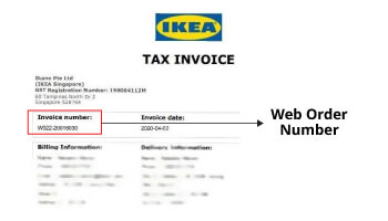 IKEA Family - Exchange Return Web Order Number