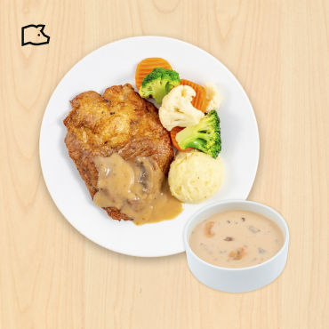 IKEA Family - Restaurant Offers Pork collar with mushroom sauce and mushroom soup