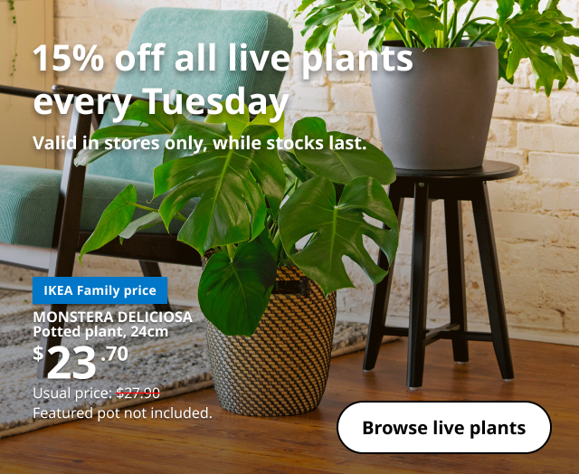 IKEA Family Live Plants Every Tuesday