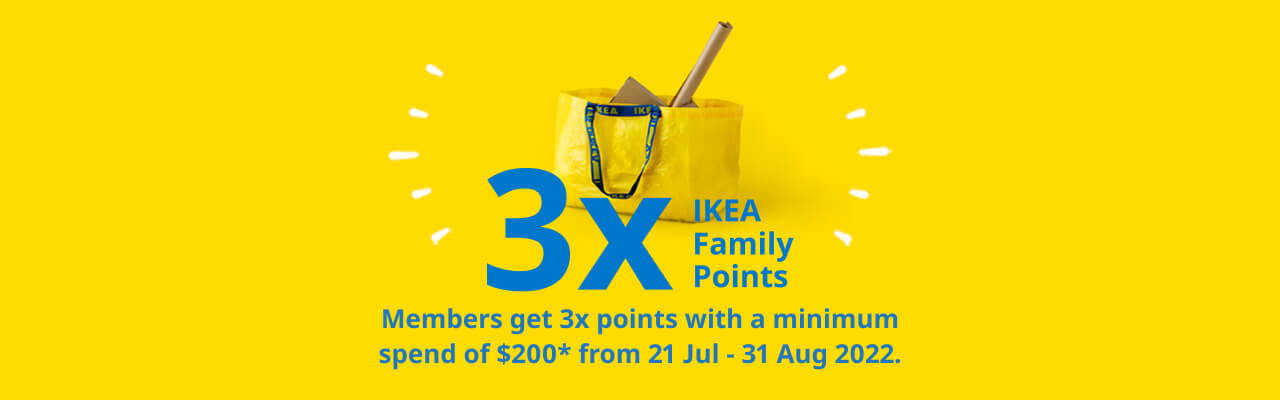 IKEA Family - 3x Points Promo