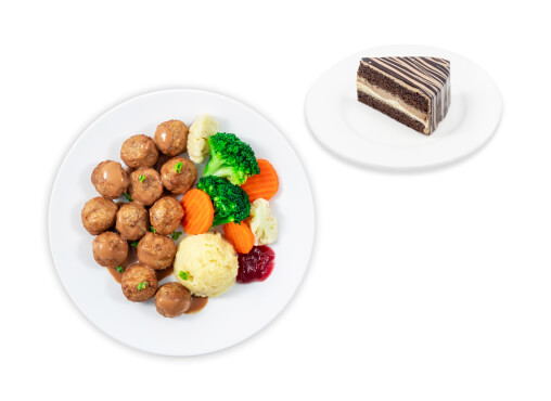 IKEA Family - Restaurant Offers 12 Swedish meatballs with mashed potato and chocolate banana cake