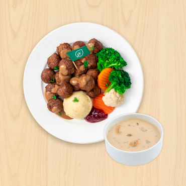 IKEA Family - Restaurant Offers 16 Plant balls with mashed potato and mushroom soup
