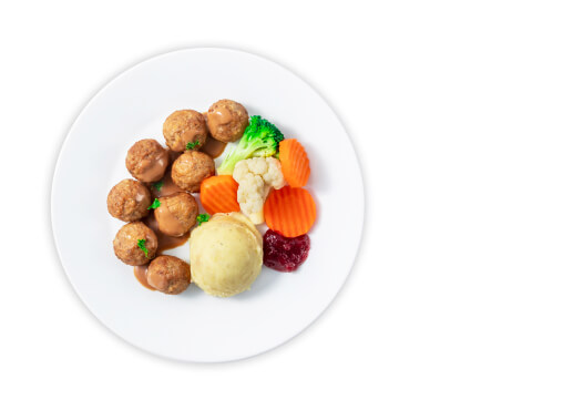 IKEA Family - Restaurant Offers 8 Swedish meatballs with mashed potato and mixed vegetable