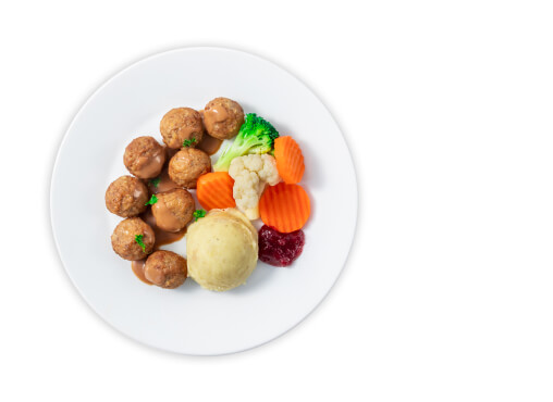 IKEA Family - Restaurant Offers 8pcs swedish meatballs with mashed potato and mixed vegetable