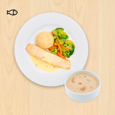 IKEA Family - Restaurant Offers Baked salmon fillet and mushroom soup