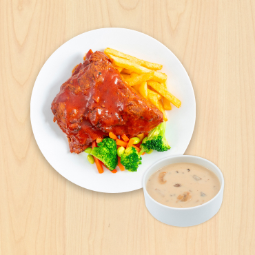 IKEA Family - Restaurant Offers BBQ pork rib and mushroom soup