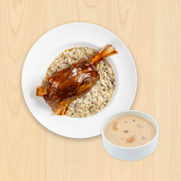 IKEA Family - Restaurant Offers Lamb Shank with risotto and mushroom soup