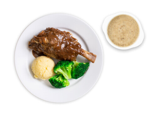 IKEA Family - Restaurant Offers Lamb shank with black pepper sauce and soup