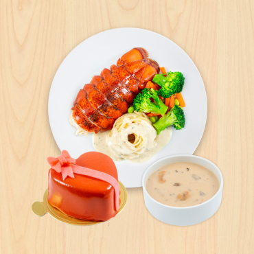 IKEA Family - Restaurant Offers Lobster tail (1/2 portion) and Swedish meatball spaghetti, mushroom soup and valentine cake​