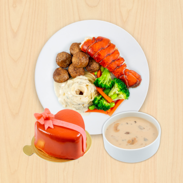 IKEA Family - Restaurant Offers Lobster tail spaghetti, mushroom soup, and valentine cake