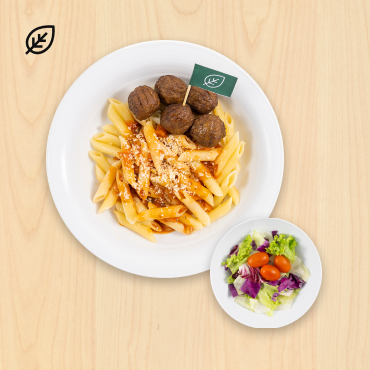 IKEA Family - Restaurant Offers Plant ball with organic penne and green salad