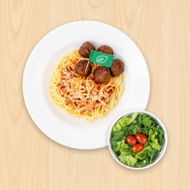 IKEA Family - Restaurant Offers Plant ball with organic spaghetti and green salad