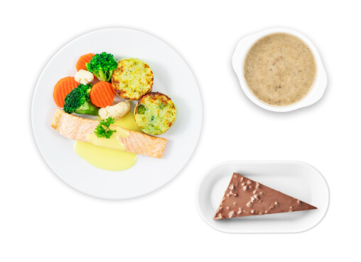 IKEA Family - Restaurant Offers Salmon fillet with hollandaise sauce, mushroom soup and chocolate cake with crunchy caramel