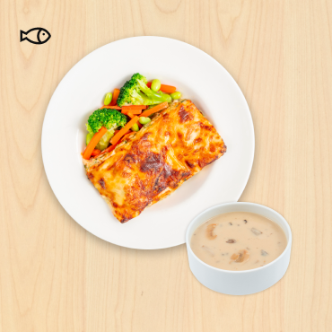 IKEA Family - Restaurant Offers Salmon lasagna with mushroom soup
