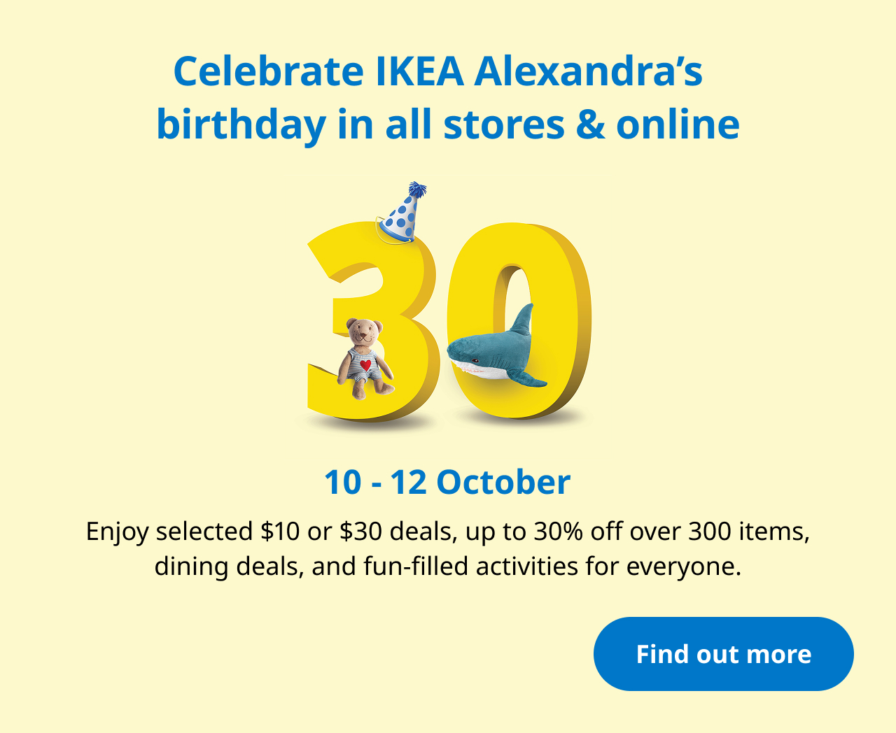 Celebrate IKEA Alexandra Birthday