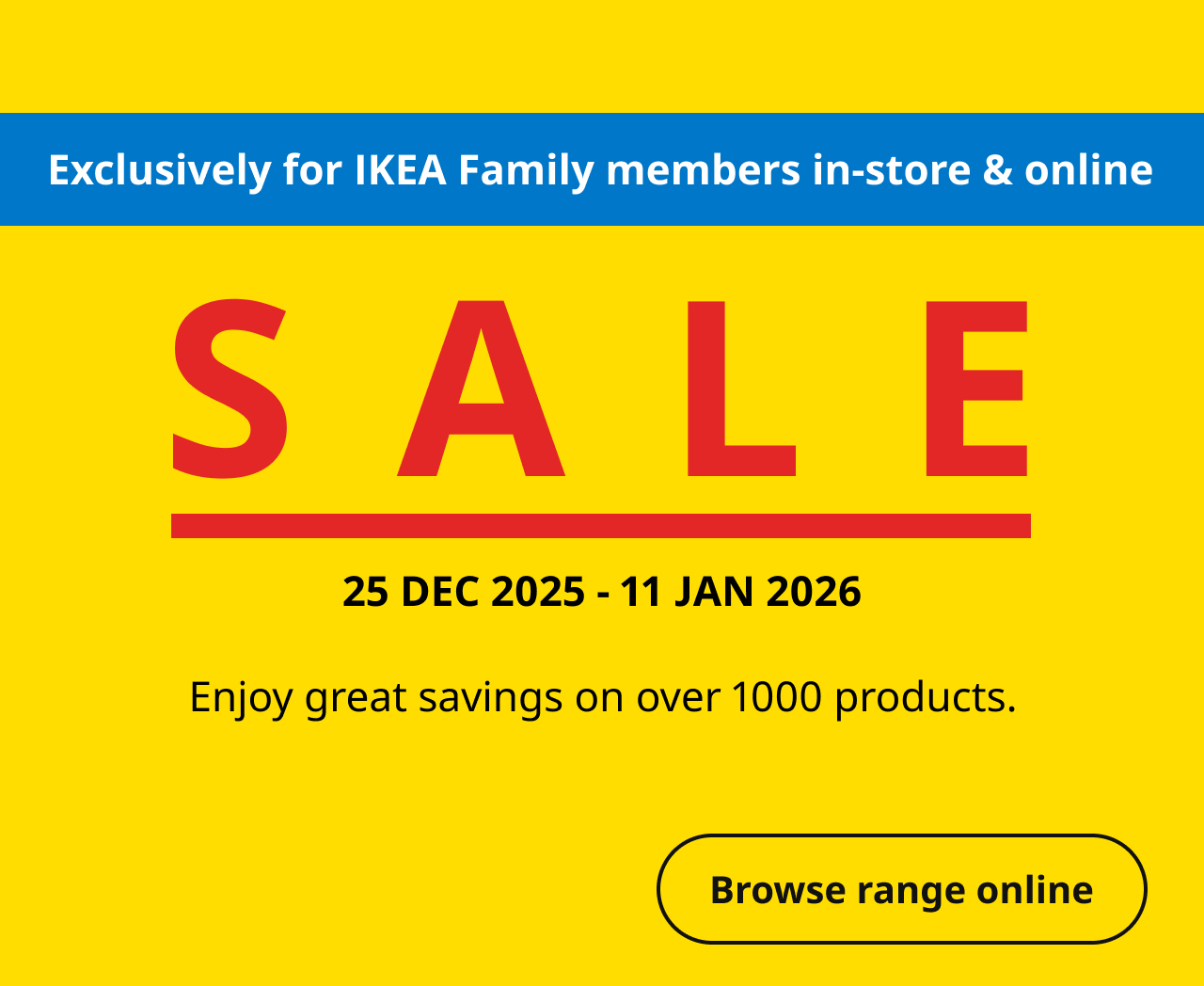 IKEA New Year 2026 Sales