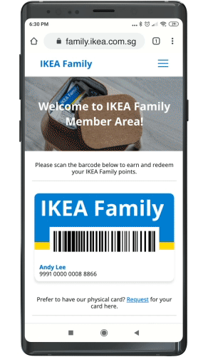 IKEA Family - Membership Google Pay Gif