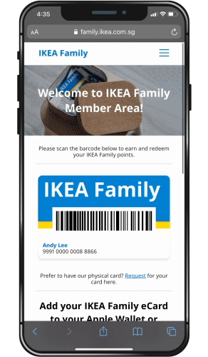 IKEA Family - Membership iOS Gif