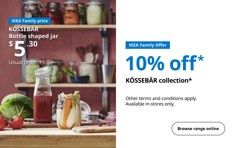 KOSSEBAR Collection 10% Off